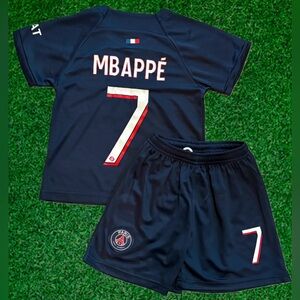 Mbappe Paris Kids Toddler & Youth Soccer Jersey Sets 2 Piece New with Tags